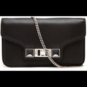 PROENZA SCHOULER PS11 CHAIN WALLET IN BLACK CROSSBODY